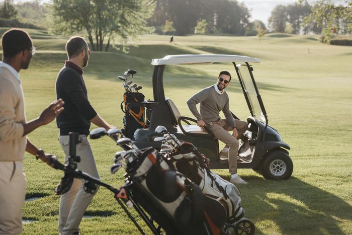 MCBA members at the carts before a round